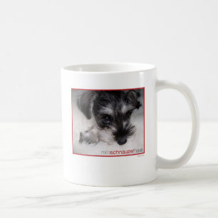 ミニチュア・シュナウツァーの子犬 コーヒーマグカップ