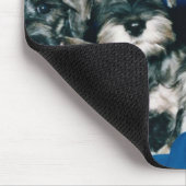 ミニチュア・シュナウツァーの子犬 マウスパッド (コーナー)