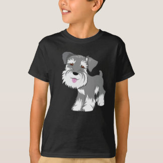 ミニチュア・シュナウツァーの子犬 Tシャツ