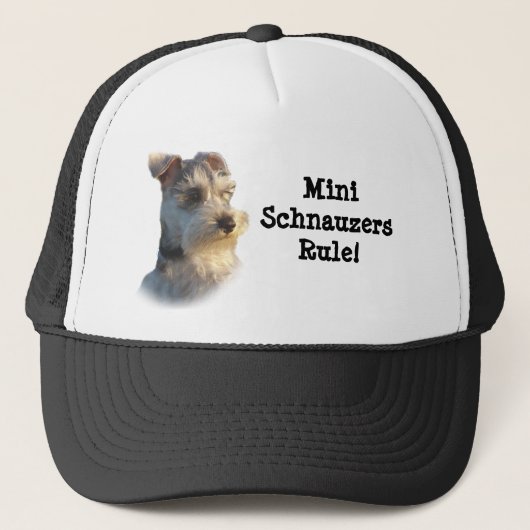ミニチュア・シュナウツァーの帽子 キャップ (正面)