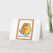 ミニチュア・シュナウツァーの挨拶状 カード (裏面)