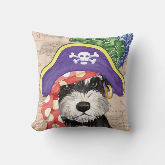 ミニチュア・シュナウツァーの海賊 クッション (正面)