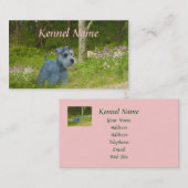 ミニチュア・シュナウツァーの繁殖動物の名刺 名刺 (正面/裏面)