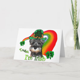 ミニチュア・シュナウツァーSt patricks カード