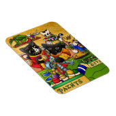 ミニチュア・ナイト・キャット絵を描・モデルの猫マグネット マグネット (右側)