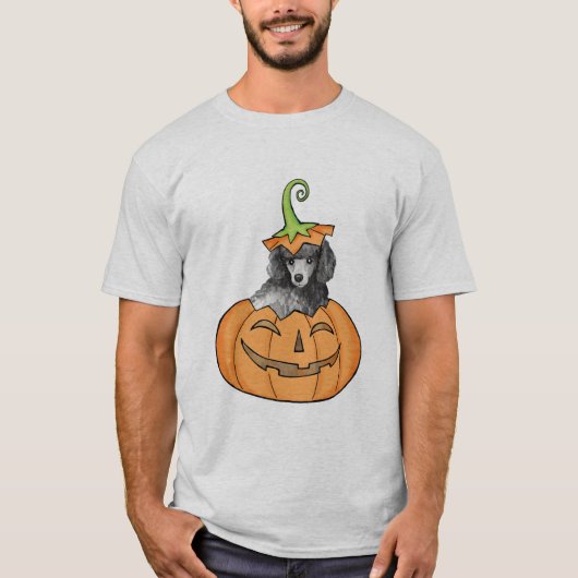 ミニチュア・ハロウィーンプードル Tシャツ (正面)