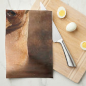 ミニチュア・ピンシャーの台所タオル キッチンタオル (四つ折り)