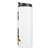 ミニチュア・ピンシャー分Pin Bowtieの上昇温暖気流のタンブラー タンブラー (回転右)