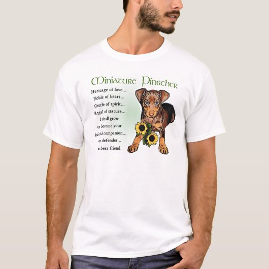 ミニチュア・ピンシャー ギフト Tシャツ (正面)