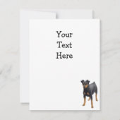 ミニチュア・ピンシャー 招待状 (裏面)