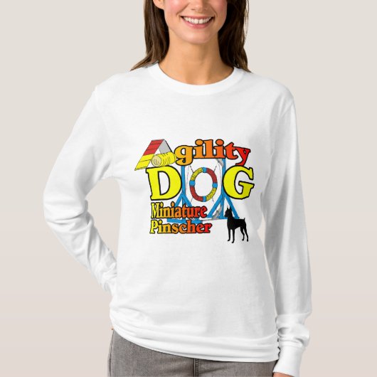 ミニチュア_ピンシャー_敏捷性ギフト Tシャツ (正面)