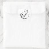 ミニチュア・ブル・テリアいじめっ子ギフト スクエアシール (バッグ)