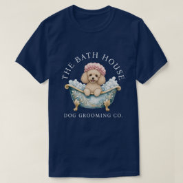 ミニチュア・プードルのトリマーTシャツ - ネイビーブルー Tシャツ