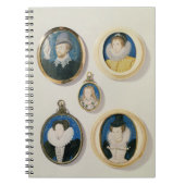 ミニチュア、LにRから、TからB: 手fを搭載する人 ノートブック (正面)