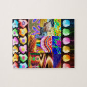ミニチュアARTコラージュ:理想的なギフトコレクション ジグソーパズル (横)