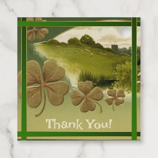 ミニチュアLeprechaun St Patrick's Day 感謝してい FT フェイバータグ (裏面)