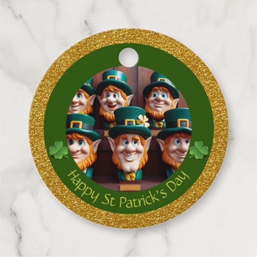 ミニチュアLeprechaun St Patrick's Day 感謝してい RFT12 フェイバータグ (正面)