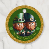 ミニチュアLeprechaun St Patrick's Day 感謝してい RFT フェイバータグ (正面)