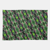 ミニチュアPineconesクローズアップ抽象芸術パターン キッチンタオル (横)