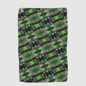 ミニチュアPineconesクローズアップ抽象芸術パターン ゴルフタオル (正面)