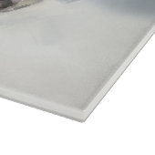 ミニチュアSchnauzerクリスマス雪の冬 カッティングボード (角)