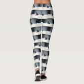 ミニチュアSchnauzerクリスマス雪の冬 レギンス (裏面)