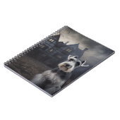 ミニチュアSchnauzerハロウィーン怖い ノートブック (左側)