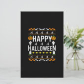 ミニチュアSchnauzerハロウィーン怠惰な醜い衣装 便箋 (スタンド正面)