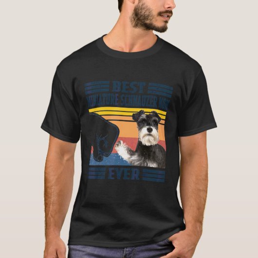 ミニチ最高のアシュナウザーママ今まで犬ママ母親 Tシャツ (正面)