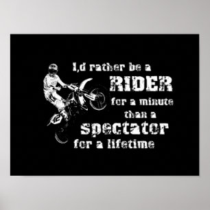 ミニットダートバイクモトクロスポスター用ライダー ポスター