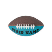 ミニティール（緑がかった色）とブラックサッカーパーソナライズされた選手 アメリカンフットボール (正面)