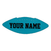 ミニティール（緑がかった色）とブラックサッカーパーソナライズされた選手 アメリカンフットボール (パネル)