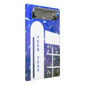 ミニテニスクリップボードと雨のネットポールデザイン ミニクリップボード (アングル)