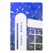 ミニテニスクリップボードと雨のネットポールデザイン ミニクリップボード (裏面)