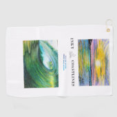 ミニトラベルタオル(サーフデザイン) ゴルフタオル (横)