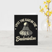 ミニトンおもしろい選手ラブシャトルデザイン1 カード (黄色い花)