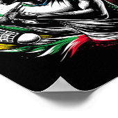 ミニトンイタリアン選手スポーツマンアスリートコーチ ポスター (角)