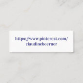 ミニトンボ名刺 スキニー名刺 (裏面)