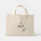 ミニトートバッグ – 濃いフローラロゴ (裏面)