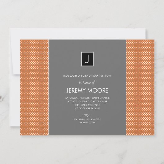 ミニドットのパーティー招待状 招待状 (正面)