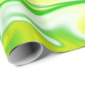 「ミニドリーム：緑の大理石の柔らかい渦巻き」 ラッピングペーパー (ロールコーナー)