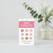 ミニドーナツ ベーカリー お菓子作り 名刺 (スタンド正面)