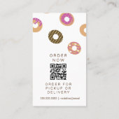 ミニドーナツ ベーカリー お菓子作り 名刺 (裏面)