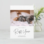 ミニナリストRuff Year犬の写真の休日 シーズンカード (スタンド正面)
