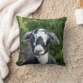 ミニヌビアンデイリーヤギ装飾用クッション クッション (ブランケット)