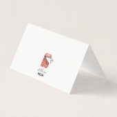 ミニノートカパーソナライズされたード(お名前) 名刺 (裏面)