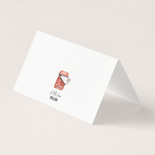 ミニノートカパーソナライズされたード（お名前） 名刺 (裏面)