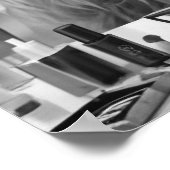 ミニハイランドカウピンクリボン&美しい製品 ポスター (角)