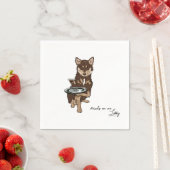 ミニハスキー結婚ズ スタンダードカクテルナプキン (インサイチュ)