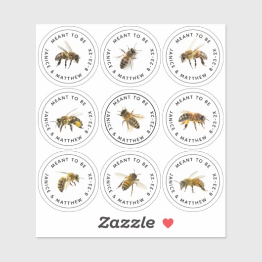 ミニハニージャガービーラベル結婚ズ シール (シート)